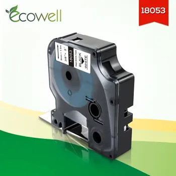 Ecowell 18053 imprimanta panglica 9mm Industriale Căldură Psihiatru Tuburi eticheta compatibil pentru Dymo Rhino 6000,4200,5000,5200 imprimantă de etichete