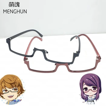 Japoneză coreeană stil de ochelari Kamishiro Rize/Nishio Nishiki ochelari jumătate de cadru invers rama de ochelari tokyo ghoul cosplay