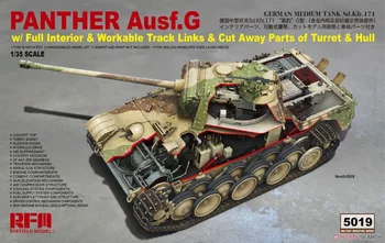 Câmp de secară RFM5019 1/35 Panther Ausf.G cu interior complet & taiati piese Model