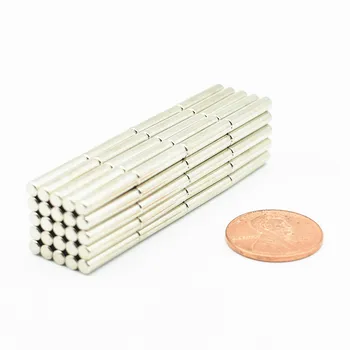 50pcs Micro Magnet cu Diametrul de 3 mm 15 mm Precizie Cilindru Pini Medicale din Neodim Senzor Mini Metal Magnetic Stick