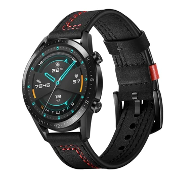Piele Huawei watch GT 2 curea pentru Samsung Galaxy Watch 46mm Trupa 22mm watchband GT2 3 22 46 mm bratara de Viteze S3 Frontieră banda