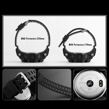 Moda Ceas Inteligent Bărbați Pedometru, Monitor de Ritm Cardiac Bluetooth Ceas SKMEI Mens Ceasuri de Top de Brand de Lux Digitale Ceasuri Sport