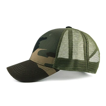 [AETRENDS] în aer liber capac verde denim plasă de camuflaj capac os șapcă de baseball pentru bărbați șepci de femei palarie de vara coreean Z-6530