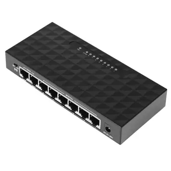 8-Port POE Fast Ethernet Switch de Rețea 10/100Mbps Lan Hub Ethernet Inteligent de Comutare pentru NVR Router de Sprijin 6-55V Alimentare