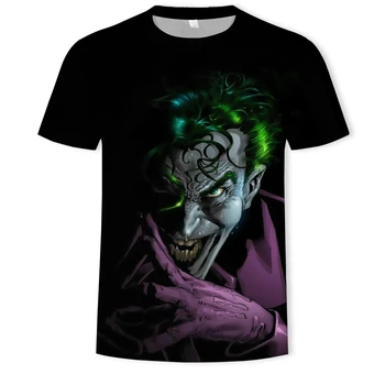 2020 nou tricou Schiță clovnul 3D Printed T Camasa Barbati femei Față Joker Casual Oneck de sex Masculin tricou Clovn cu Mânecă Scurtă glumă topuri