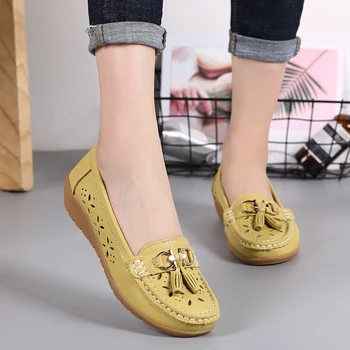 2020 Nouă Femei Sandale Moi Stiching Doamnelor loafters Confortabile din Piele Sandale Plate Pantofi de Plaja Femei Încălțăminte