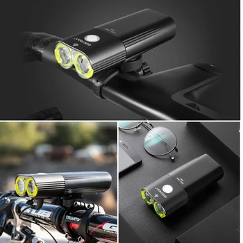 GACIRON Pro Biciclete Lumina Biciclete Faruri Power Bank IPX6 USB Reîncărcabilă Impermeabil MTB de Ciclism Rutier Lanterna LED Lampă