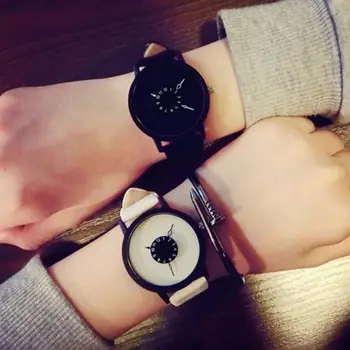 Fierbinte creatoare de moda ceasuri femei bărbați cuarț ceas 2017 BGG brand unic, design cadran iubitorii de ceas din piele ceasuri de mana ceas