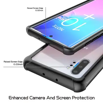 Pentru Samsung Galaxy Nota 10 Plus Caz Corp Plin cu Built-in Ecran Protector, Sunet Clar, rezistent la Șocuri Accidentat Acoperi Caz Clar