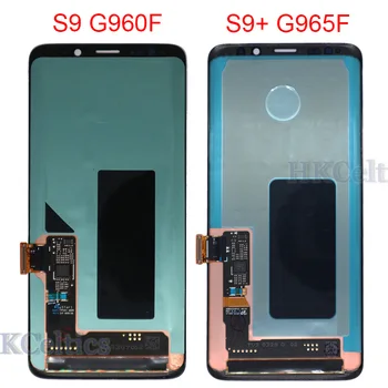 AMOLED Pentru Samsung Galaxy S9 LCD Cu Rama 950 G955 G960 G965 N9500 LCD Touch Screen Pentru Samsung S9 Plus Digitizer mai Mici la fața Locului