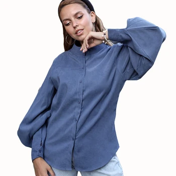 Felinar Vintage Maneca Toamna Iarna Îngroșa Tricou Femei Bluze Bluza Singur Pieptul Feminin Tricouri Largi Topuri blusas mujer