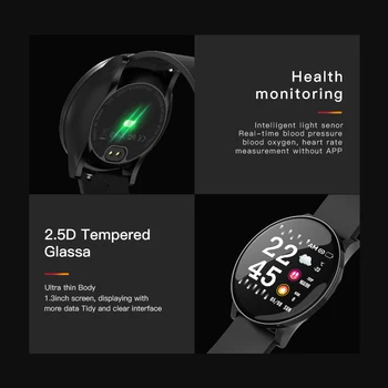 Noul Smart Barbati Ceas Tensiunii Arteriale Monitor De Ritm Cardiac Inteligent Ceas Sport Rezistent La Apa De Fitness Trakcer Femei Ceas Smartwatch 2020