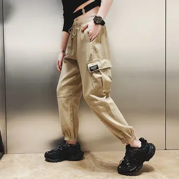 Heydress 2020 toamna primavara solide femei din Bumbac de Înaltă Talie Pantaloni de Marfă lady Roz sex Feminin casual Pantaloni femei pantaloni Harajuku