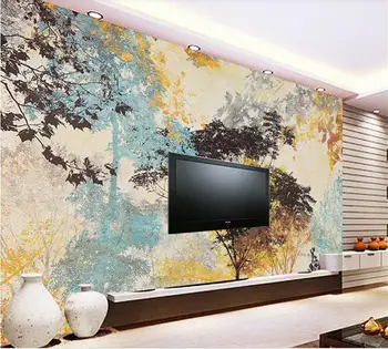 Personalizat murală camera foto 3d tapet autocolant perete abstract de arbori de pădure de culoare pictura 3d pictura murala de perete tapet pentru perete 3d