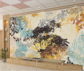 Personalizat murală camera foto 3d tapet autocolant perete abstract de arbori de pădure de culoare pictura 3d pictura murala de perete tapet pentru perete 3d