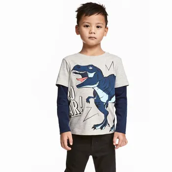 Copii Băieți Fete Haine Copii Copilul Mâneci Lungi T-shirt Pentru Fete Baieti Topuri Tricouri Copii Dinozaur T Camasa Casual, Haine