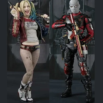 Suicide Squad Acțiune Figura Sexy Harley Quinn Figura Deadshot Shooter Moartea Figura SHF Suicide Squad Harley Quinn Papusa Jucării Cadou