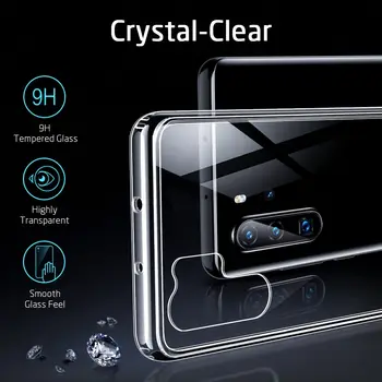 VSH Cristal Sticla Caz pentru Huawei P30 P30 Pro Full Capac Spate TPU Soft Edge Silicon Cazuri de Sticlă pentru Huawei P30 P30 Pro