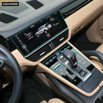 Auto-Vindecare TPU Autocolant Auto Interior Consola de Viteze Panoul de Ecran de Film Protector Pentru Porsche Cayenne 2018 2019 2020 Accesorii