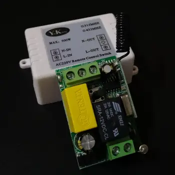 433 315 Smart Home RF fără Fir Control de la Distanță Întrerupătorul Ventilatorului Putere de la Distanță de PE Mini Comutator Buton Negru Telecomandă