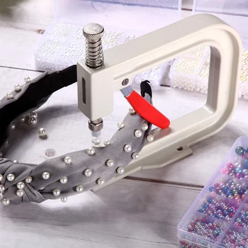 Perla Setare Mașină și de Mână Apăsați Perla Instrument de Stabilire,cu Margele Perla Șurub Cap Pensete Cheie pentru Accesorii DIY