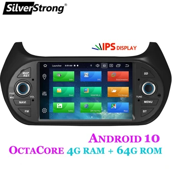 Masina de player Multimedia GPS,Pentru FIAT/Fiorino/Qubo/Citroen/Nemo/Peugeot/Bipper,Android10.0 OctaCore,1Din,2G/32G/Modem 4G