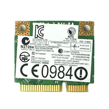 IBM Lenovo BCM943228HMB 04W3764 WIFI fără Fir Bluetooth BT 4.0 MINI PCI-E Card de Pana La 300Mbps 802.11 abgn & Bt4.0