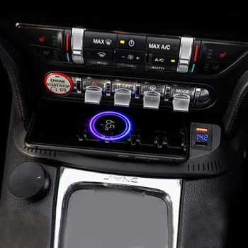 Masina încărcător wireless pentru Ford Mustang 2016 2017 2018 2019 2020 QI încărcător de telefon de încărcare placă suport de telefon accesorii