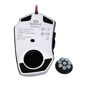 Mouse de Gaming Redragon 24000 DPI 24 Butoane, Design Ergonomic Pentru Desktop Accesorii de Calculator Programabil cu Laser Soareci Gamer M990