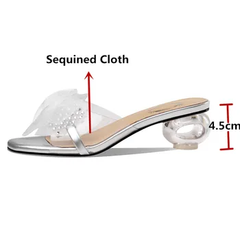 FEDONAS Noi Dulce Fluture Nod Femei Sandale Pentru Fete Nunta Bal Ciudat Tocuri Pompe 2020 Pantofi de Vara pentru Femeie Tocuri Dimensiunea 34