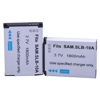 3pc 1800mAh SLB-10A, SLB10A 10A SLB Reîncărcabilă aparat de Fotografiat Baterie pentru Samsung EX2F WB150F WB250F WB350F WB750 WB800F WB500 WB550
