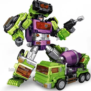 6 ÎN 1 NBK Transformare KO GT Jucarii Copii Devastatorul Robot Masina de Acțiune Figura Excavator Macara Racleta Blender Combiner Model de Jucărie