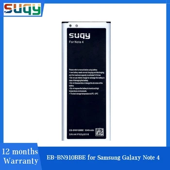 Suqy Acumulatori pentru Samsung Galaxy Note 4 a Bateriei pentru Samsung Nota 4 N910A N910U N910F N910H N910V N910C Bateria