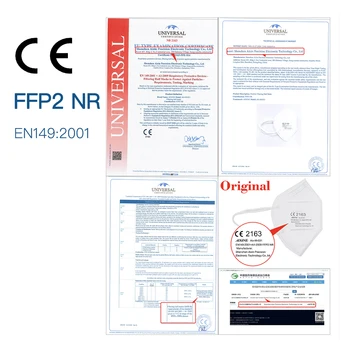 Aixin 10-50 BUC Certificat de Praf-Dovada Masca FFP2 5-Strat Mască de Protecție de Unică folosință, Respirabil, Anti-Poluare Măști de Față