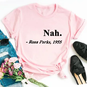 Femei Femei Drăguț Amuzant Tricou Teen Fată Nu Rosa Parks 1955 Grafic Negru TeeFemale ,Picătură Navă