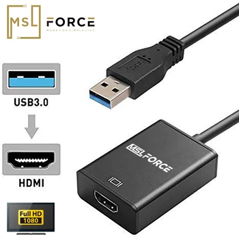 C USB 3.0 HDMI DVI Video graphic Converter Adaptor HD1080P USB pentru Cablu HDMI mai Multe Monitoare pentru Windows XP 10 8 8.1 7 Laptop