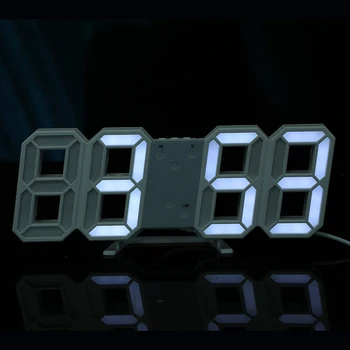 3D LED-uri de Mare Ceas de Perete Digital Data Celsius Veioza de Afișare Tabelul de Ceasuri pentru Desktop Ceas cu Alarmă De la Camera de zi