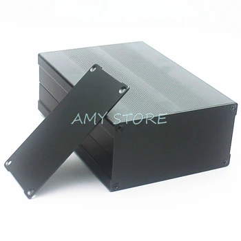 Negru carcasa din Aluminiu Caz PCB DIY Instrument Proiect Electronic de Protecție Cutie 150x105x55mm