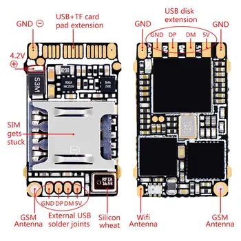 Mic Tracker GPS GSM-GPS Wifi LBS Localizare Web Gratuit de Urmărire APP Recorder de Voce ZX620 PCBA în Interiorul