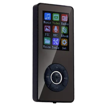 Ouhaobin Portabil Bluetooth MP3, MP4 Player cu Ecran LCD FM Radio Sport Muzica Difuzoare ultra-subțire pentru card de memorie 32G