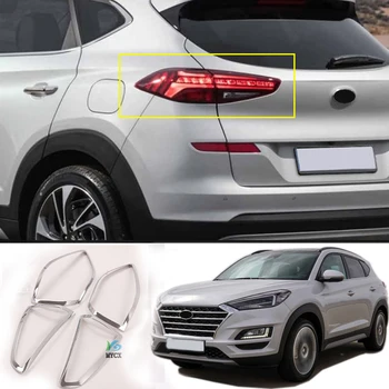 Pentru Hyundai Tucson 2019 2020 2021 ABS Cromat Spate Coada de Lumină de Lampă Capac Ornamental 4BUC