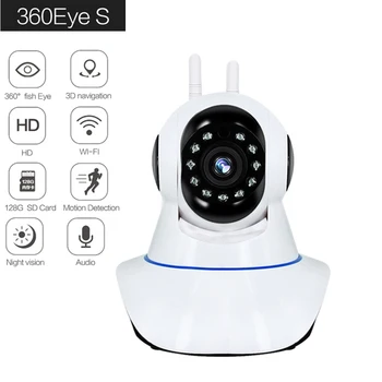 HD Camera IP Wifi Auto Inteligent de Urmărire 2MP IR Cut Acasă de Securitate aparat de Fotografiat Viziune de Noapte IR 360 ochii CCTV aparat de Fotografiat Baby Monitor