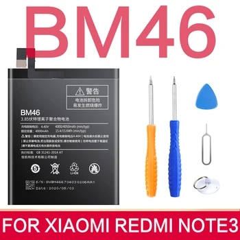 Original BN41 BN43 BM45 BM46 BM42 Baterie Pentru Xiaomi Redmi Note 4 Hongmi Note 4X Original Inlocuire Baterii de Telefon Mobil