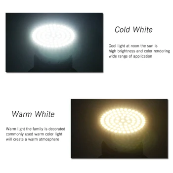 10buc/Lot Lampada Bec LED MR16 GU10 E27 E14 Bombillas Lampa LED 220V 240V 2835 SMD 48 60 80 LED lumina Reflectoarelor Interior Lightint