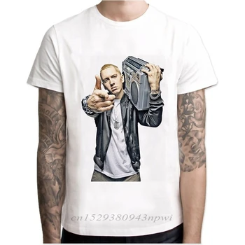 Eminem Tricou Barbati Tricou Hip Hop Tricouri Makaveli Rapper-ul Snoop Dogg Biggie Smalls J Cole, Jay-z Sălbatic Hip Hop Rap Muzica de topuri