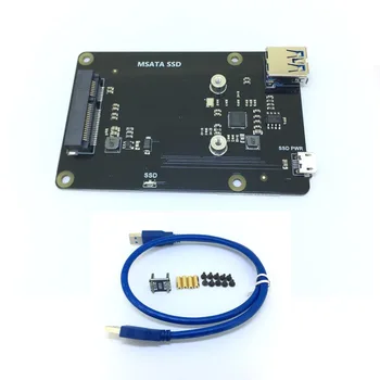Raspberry Pi mSATA SSD de Stocare placă de Expansiune X850 V3.1 USB 3.0 Extansion Bord Modulul pentru Raspberry Pi 3 Model B+(Plus)/3B/2B