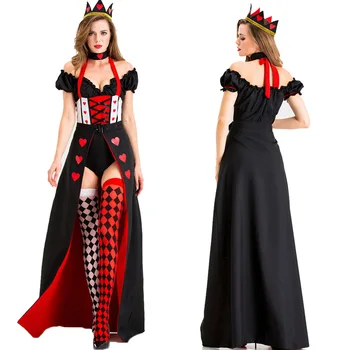 Cosplay Inima Rosie Regina Costum Halloween, Costum Vrajitoare Vampir Costum De Diavol