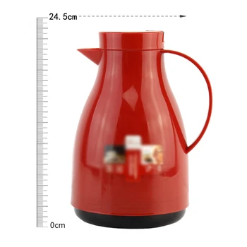 500ml 1000ml Mini Mică Stil European de Desene animate Cafea Termos Vas de Sticlă Linie de Vid Oala Ibric cu Apă Termală Sticla Alb Rosu