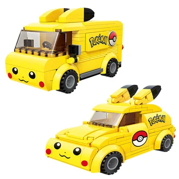 Noi Poke Pikachu Detectiv masina DC Brickheadz Caramida Headz Blocuri Caramizi Monștri de Buzunar DIY Figiures Jucarii pentru copii