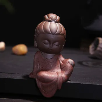 Creative Mici Statui ale lui Buddha Budist Tathagata Drăguț Buddha Nisipurile de Ceai din Ceramica Accesorii pentru animale de Companie budha ornamente de tip boutique